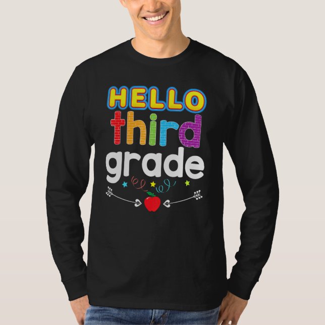 Camiseta Adiós Summer Hello tercer grado del profesor B de  (Anverso)