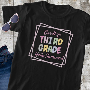Camiseta "Adiós tercer grado, hola verano" niño