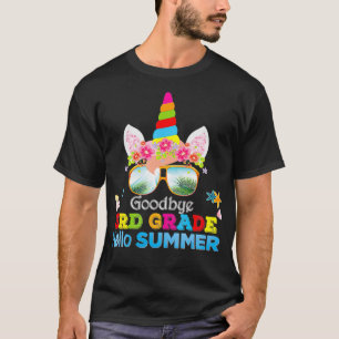 Camiseta Adiós tercer grado Hola verano Unicornio tercer va