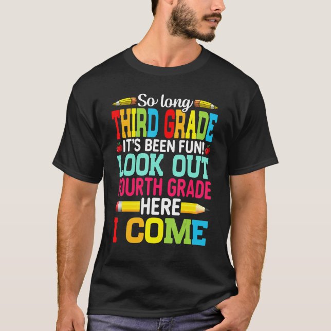 Camiseta Adiós tercer grado, primero de cuarto grado (Anverso)