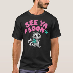 Camiseta Adiós Verano Pronto Lindos Mapaches De Vuelta A La