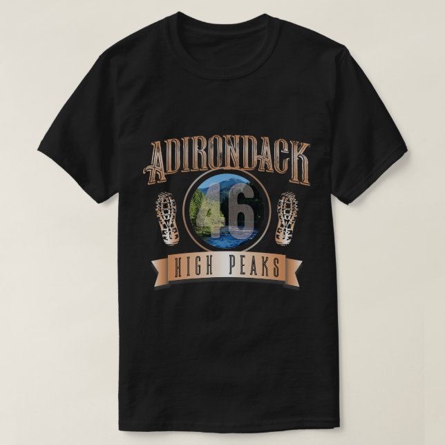 Camiseta Adirondack High Peaks 46 Club New York State Hiker (Diseño del anverso)