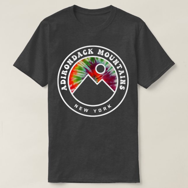 Camiseta Adirondack Mountains New York Tie Dye (Diseño del anverso)