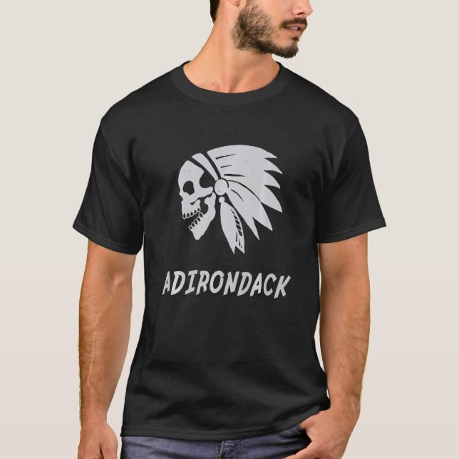 Camiseta Adirondack Native American IndianBorn Freedom Evil (Anverso)