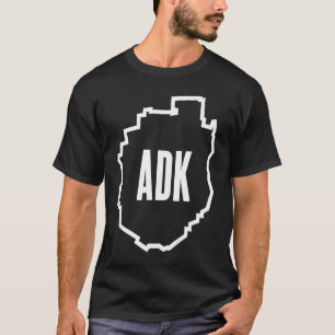 Camiseta Adirondacks Nueva York ADK Montañas Picos Altos