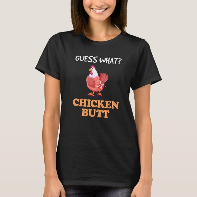 Camiseta ¡Adivina Con El Toro De Pollo! Estándar (Anverso)
