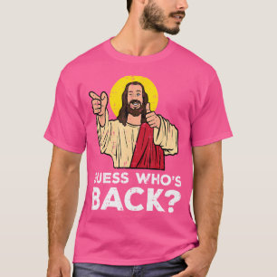 Camiseta Adivina De Pascua Quién Atrás Jesús Funny Hombres 