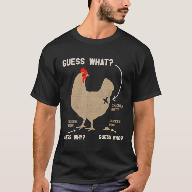 Camiseta Adivina de pollo (Anverso)
