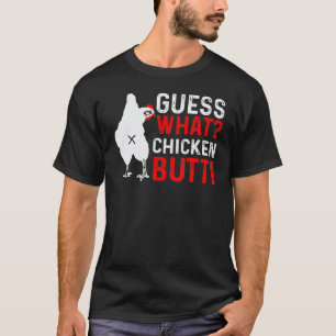 Camiseta Adivina Qué Animal Trasero De Pollo Pollitos Lindo