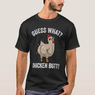 Camiseta Adivina Qué Animal Trasero De Pollo Pollitos Lindo
