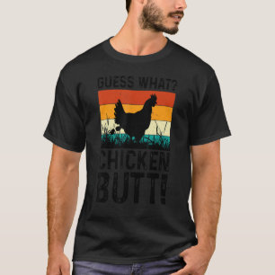 Camiseta Adivina Qué Animal Trasero De Pollo Pollitos Lindo