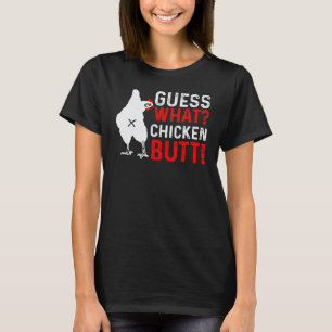 Camiseta Adivina Qué Animal Trasero de Pollo Pollitos Lindo
