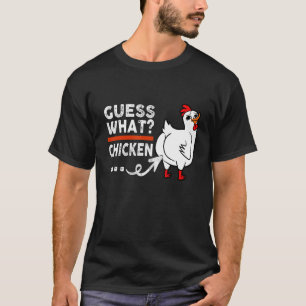 Camiseta Adivina Qué Animal Trasero De Pollo Pollitos Lindo