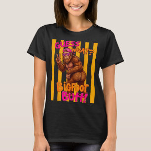 Camiseta Adivina qué bigfoot trasero divertido sasquatch sq