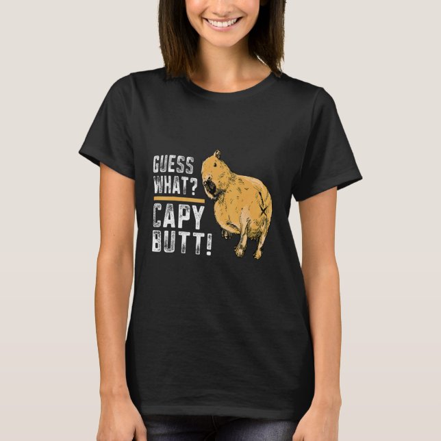Camiseta Adivina qué Capy Butt Capybara Capibara (Anverso)