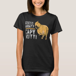 Camiseta Adivina qué capy Butt Capybara Funny Capibara