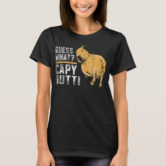 Camiseta Adivina qué capy Butt Capybara Funny Capibara
