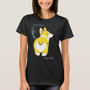 Camiseta Adivina Qué Corgi Trasero Perro Lindo