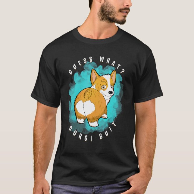 Camiseta Adivina Qué Culo De Corgi  Corgi (Anverso)