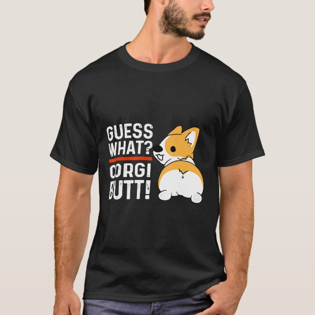 Camiseta Adivina Qué Culo De Corgi Para Perro (Anverso)