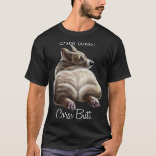 Camiseta Adivina Qué culo de corgi Perro Corgi