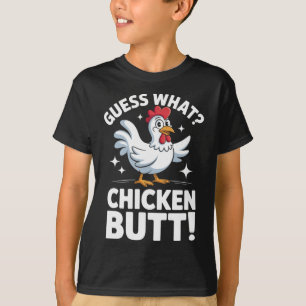 Camiseta Adivina Qué Diseño De Chiste Para Niños De Culo De