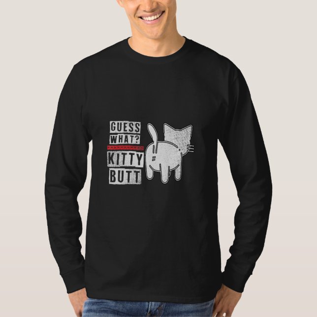 Camiseta Adivina Qué Gatito Butt. Diseño con problemas (Anverso)
