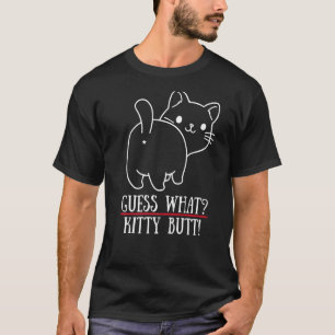 Camiseta Adivina Qué Gatito Trasero Gatito Gato