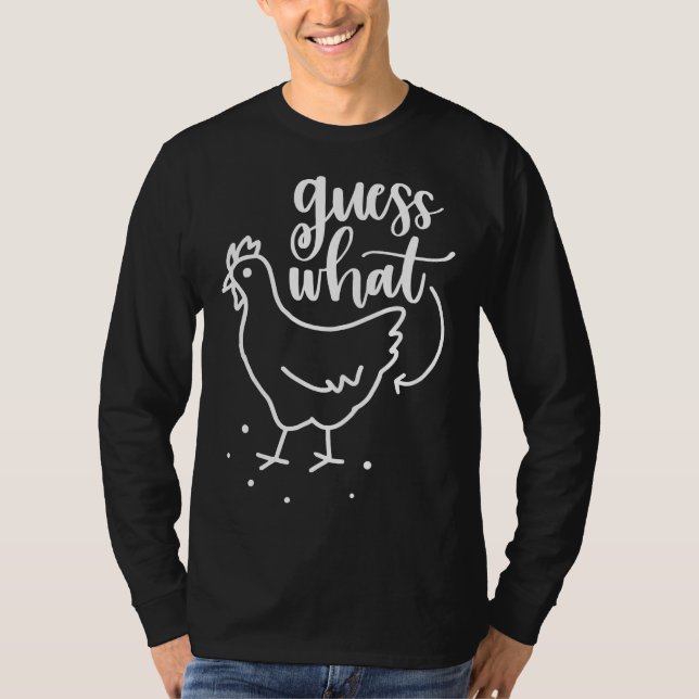 Camiseta Adivina qué granja de pollos (Anverso)