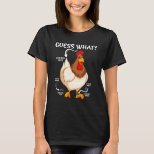 Camiseta Adivina Qué Granjero De Pollos Trasero Mamá Sarcás
