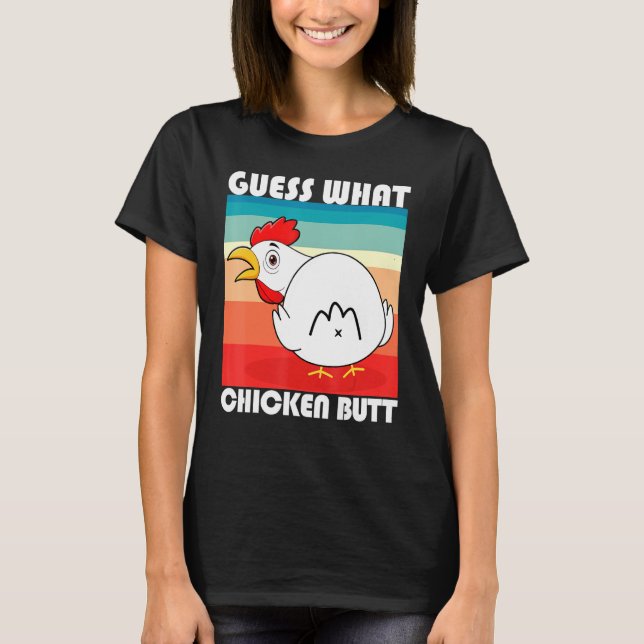 Camiseta Adivina Qué Torno De Pollo Para El Pollo De Hen Fa (Anverso)