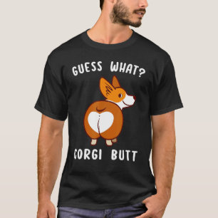 Camiseta Adivina Qué Trasero De Corgi  Perro Corgi  Chiste 
