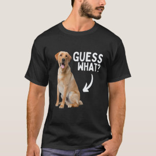 Camiseta ¡Adivina qué trasero de labrador amarillo! Labrado