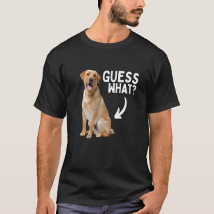 Camiseta ¡Adivina qué trasero de labrador amarillo! Labrado