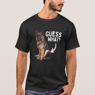 Camiseta ¡Adivina qué trasero de pastor alemán! Mamá y papá