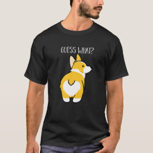 Camiseta Adivina Qué Trasero De Perro Corgi Mascota