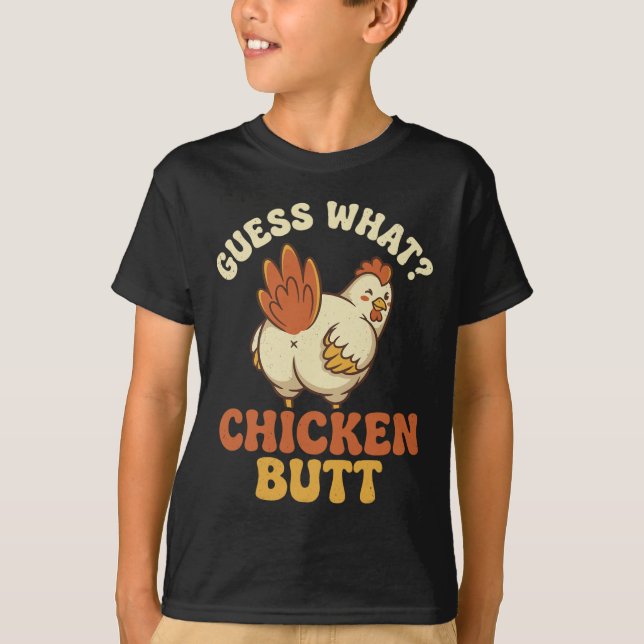Camiseta Adivina Qué Trasero De Pollo _8 (Anverso)