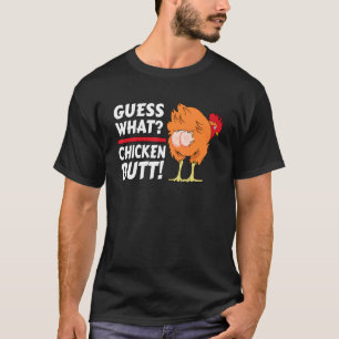Camiseta Adivina Qué Trasero De Pollo Animales Bufandas De