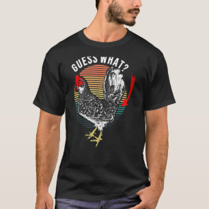 Camiseta Adivina Qué Trasero De Pollo Chiste Retro