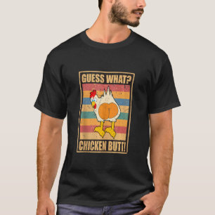 Camiseta Adivina Qué Trasero De Pollo Chistes Blancos Diver