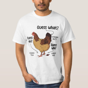 Camiseta Adivina qué trasero de pollo, divertido amante del