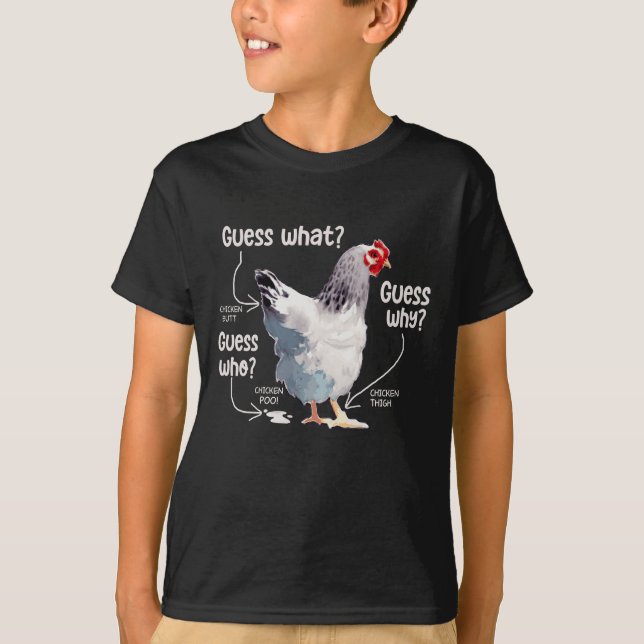 Camiseta Adivina qué trasero de pollo, divertido amante del (Anverso)