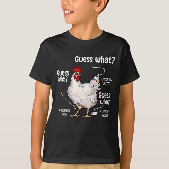 Camiseta Adivina qué trasero de pollo, divertido amante del (Anverso)