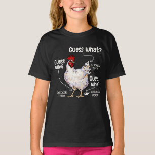 Camiseta Adivina qué trasero de pollo, divertido amante del