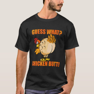 Camiseta Adivina Qué Trasero De Pollo Divertido Lindo Anima