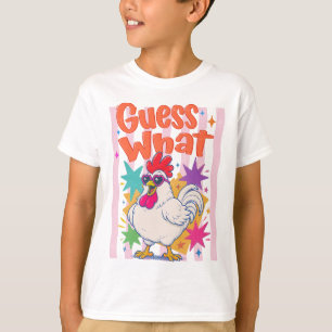 Camiseta Adivina Qué Trasero De Pollo Divertido Pollo Retro