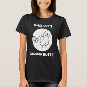 Camiseta Adivina Qué Trasero De Pollo  Humor Bromas Granja 