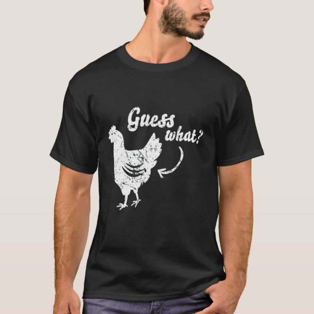 Camiseta Adivina Qué Trasero De Pollo  Pollo  3 (Anverso)