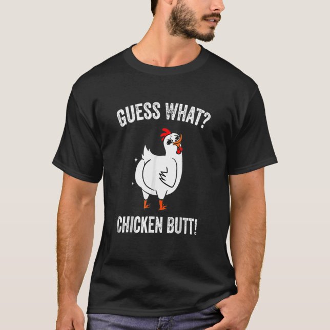 Camiseta Adivinan Los Animales Qué Butt De Pollo Cuesta Los (Anverso)
