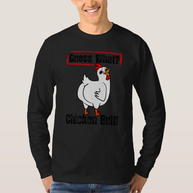Camiseta Adivinan Los Animales Qué Butt De Pollo Cuesta Los (Anverso)